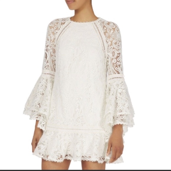 ALEXIS Short, Lace, Bell Sleeve Dress - Picture 4 of 4